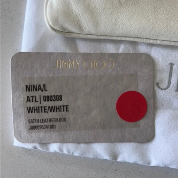 Jimmy Choo Cream Clutch Bag - Picture 2 of 6